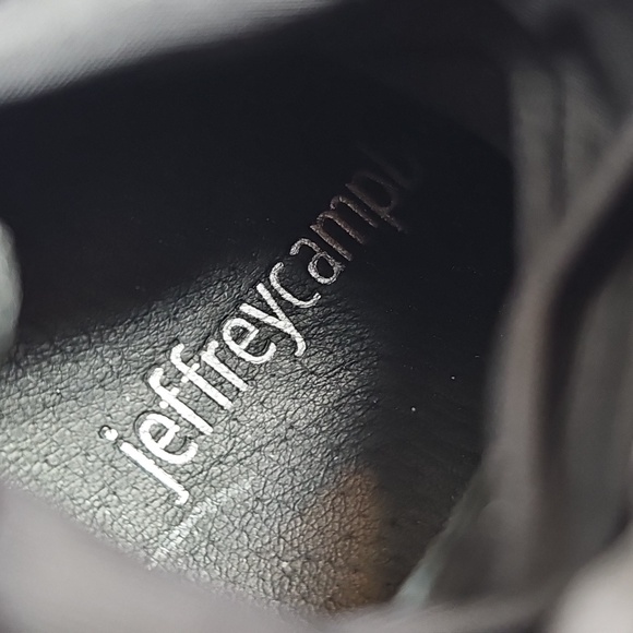 NIB Jeffrey Campbell Pantalones Leggings Platform Boots Size 6 Black Chunky Heel - Picture 5 of 8